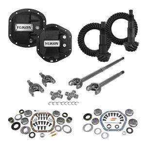 Jeep Wrangler Differential Overhaul Kit - Front + Rear - Yukon Gear & Axle - Stage 3 Re-Gear Kit - `07-`17